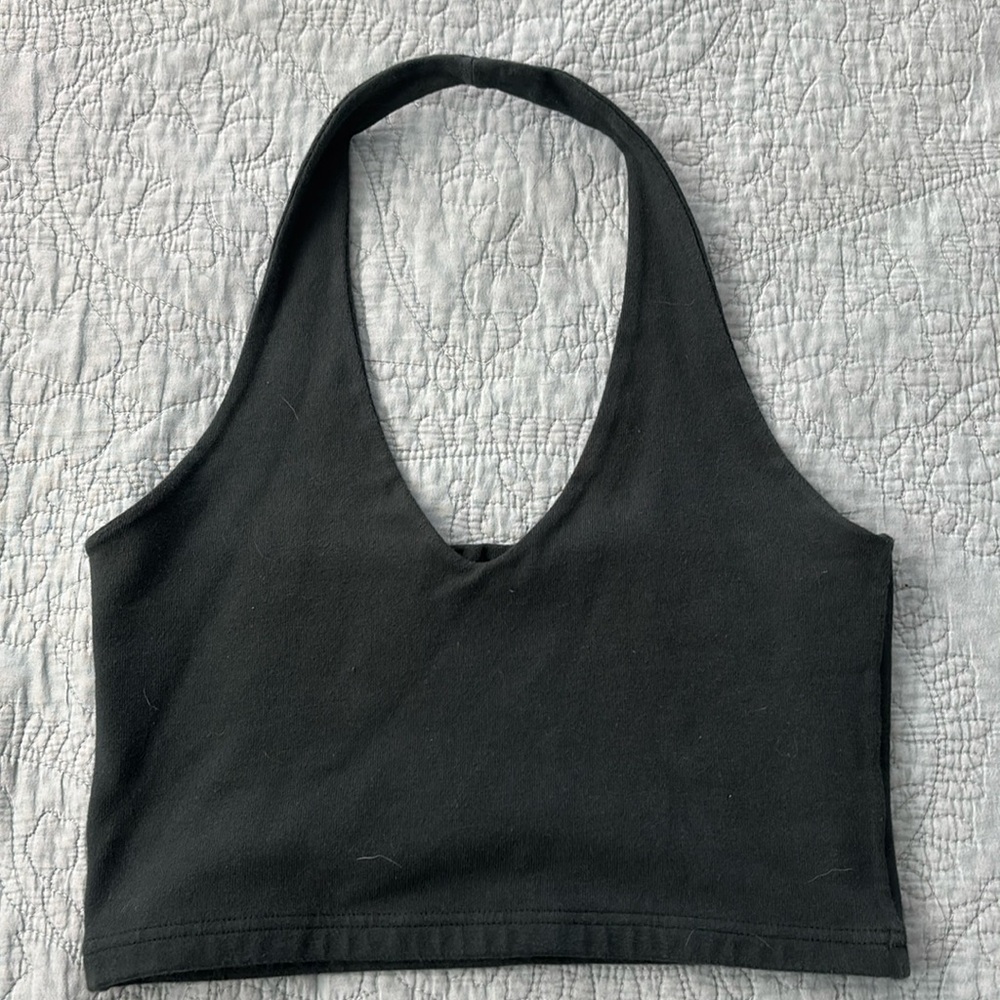 Green John Galt halter top.